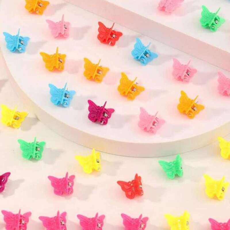 

100pcs Random Butterfly Hair Claw, Multicolor