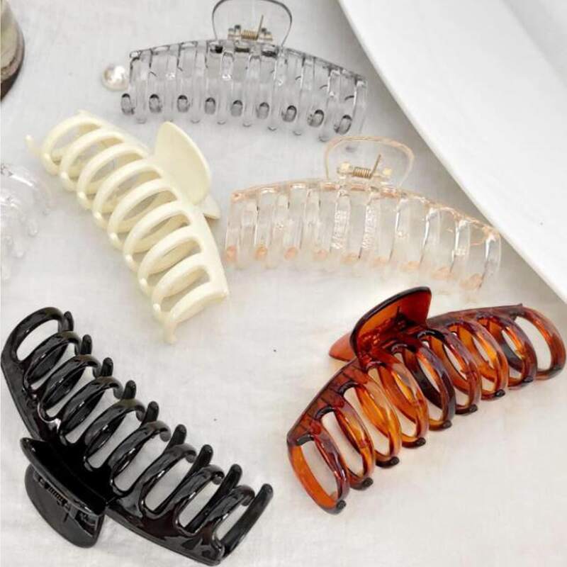 

3pcs Random Color Hair Claw, Multicolor