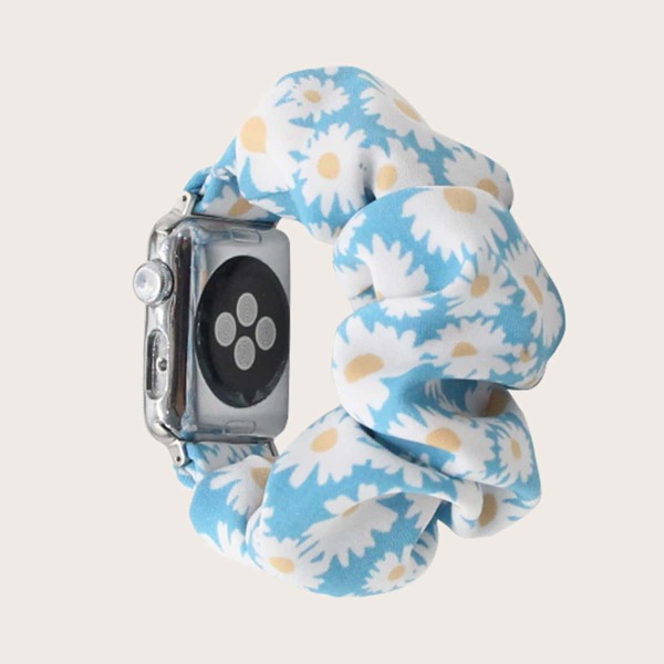 

Ремешок для часов iWatch в форме резикни с цветочным узором, Многоцветный