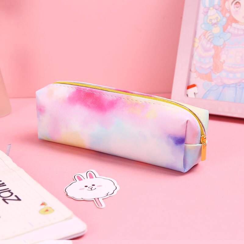 

1pc Gradient Color Pencil Case, Multicolor
