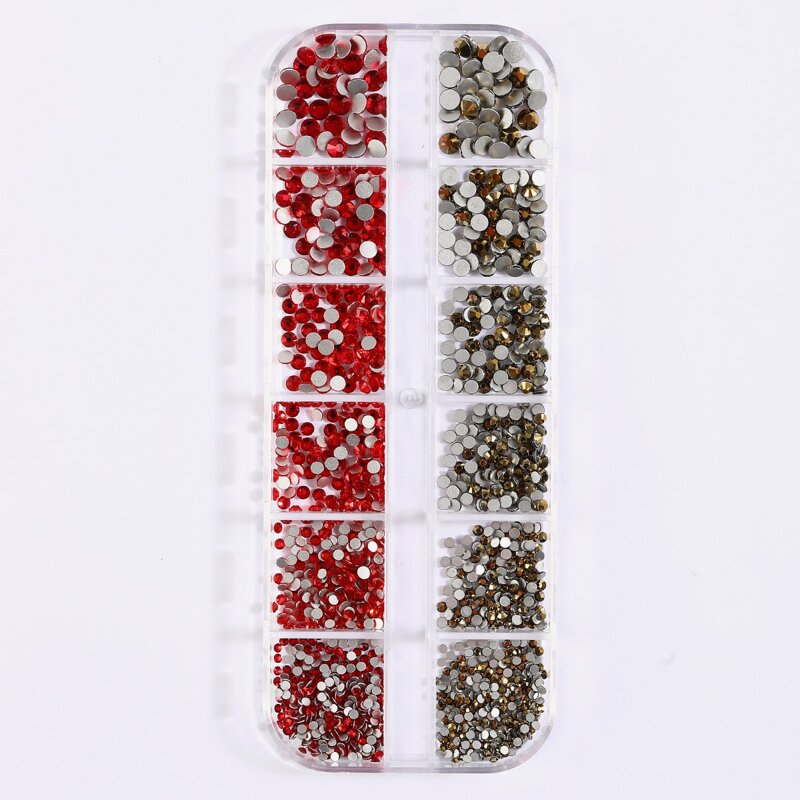 

1box Rhinestone Nail Art Decoration, Multicolor
