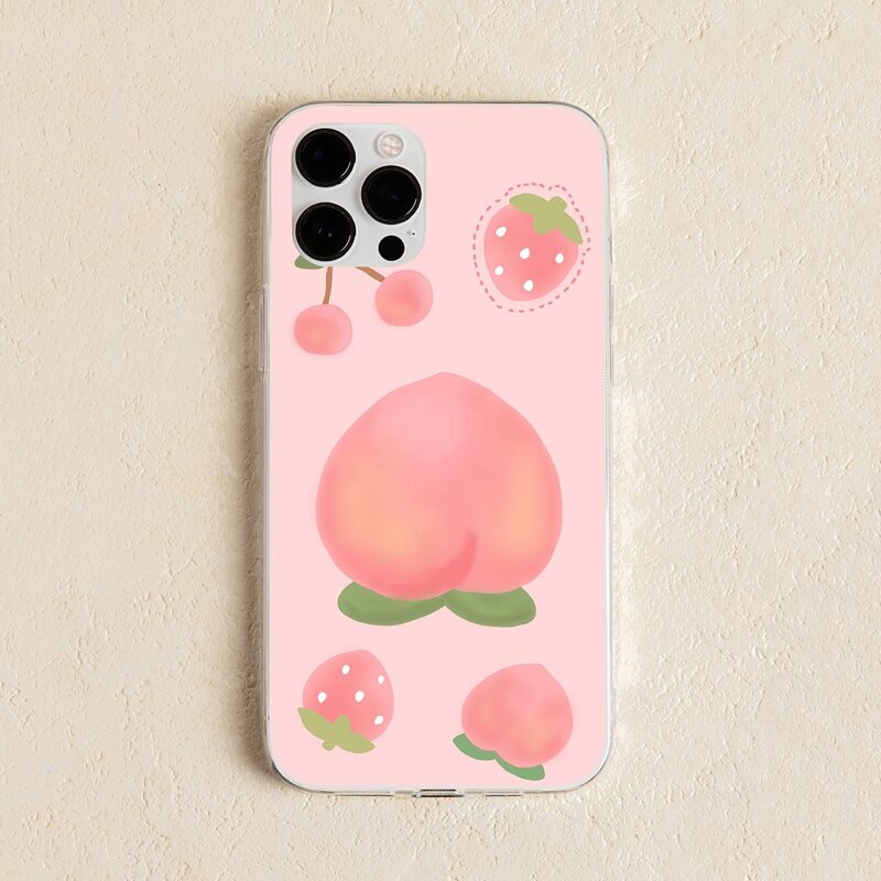 

Peach Painted Phone Case, Multicolor