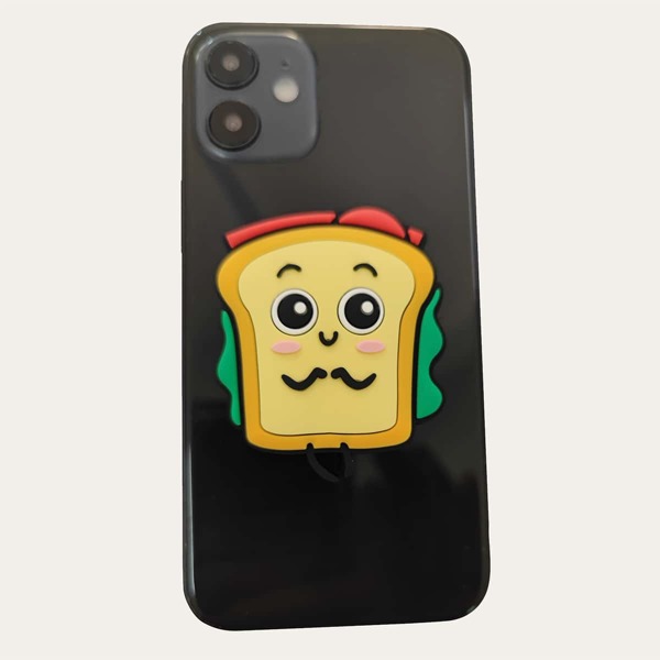 

Cartoon Shaped Stand-Out Phone Grip, Yellow