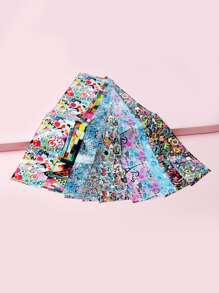 10sheets Cartoon Graphic Nail Art Sticker - Multicolor - View 5