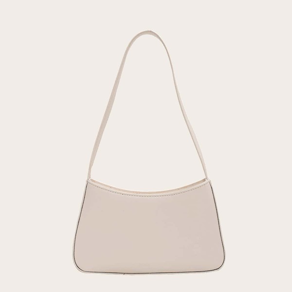 

Solid Baguette Bag, White