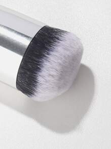 1入組粉底刷圓胖化妝刷蘑菇刷旅行散粉刷適用於混紡液體,奶油或者粉末狀化妝品和2入組彩妝攪拌機海綿 - 白色 - 查看 4