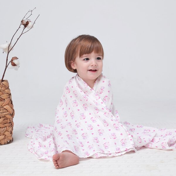 

Baby Heart Print Blanket, Multicolor