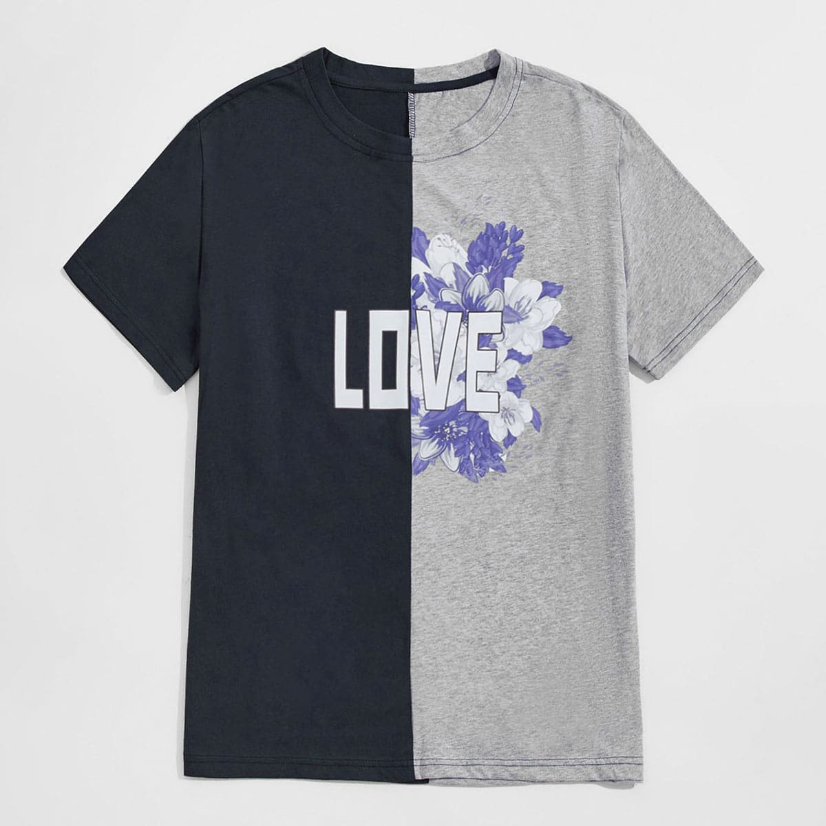 

Guys Colorblock Letter Graphic Tee, Multicolor