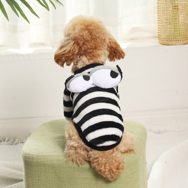 

Eye Detail Pet Sweatshirt, Black and white