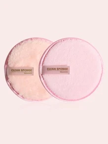 MAANGE 2pcs Makeup Remover Puff,Soft And Skin Friendly Face Towel,Cleaning Tools Easy Carrying For Travel