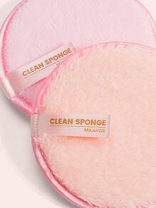 MAANGE 2pcs Makeup Remover Puff,Soft And Skin Friendly Face Towel,Cleaning Tools Easy Carrying For Travel