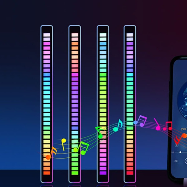 

1pc Sound Control Music Atmosphere Light, Multicolor