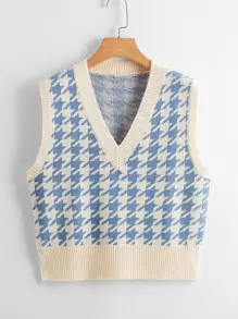 SHEIN Unity Knit ngọn răng cưa Giải trí - Nhiều màu - Xem 1