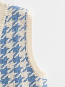 SHEIN Unity Knit ngọn răng cưa Giải trí - Nhiều màu - Xem 3