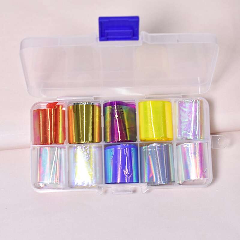 

10rolls Aurora Nail Art Sticker, Multicolor