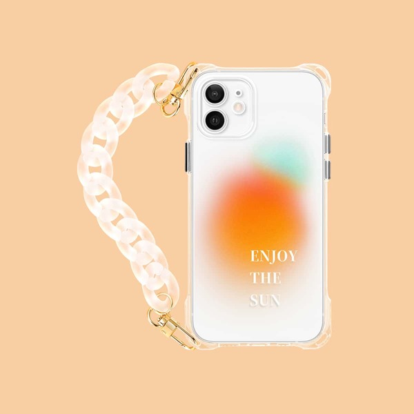 

Ombre Clear Phone Case With Hand Strap