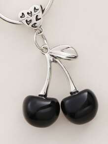 Cherry Charm Keychains For Daily Use Key Decoration Gift For Friend Casual Valentine's Day Valentines Car Accessories Bag Charm Backpack For School Cute Goth Y2k