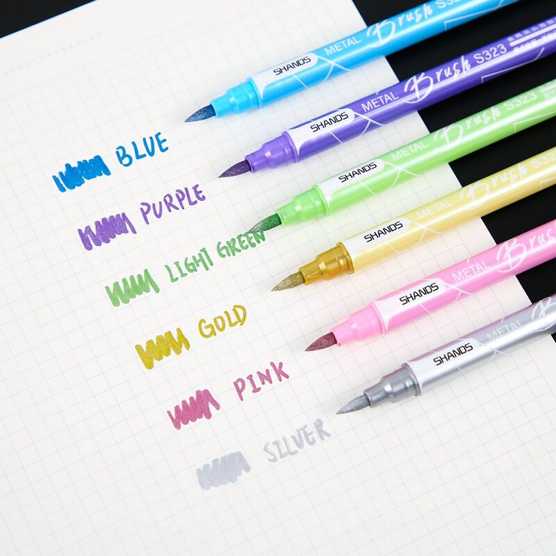 

6pcs Double Head Marker Pen, Multicolor