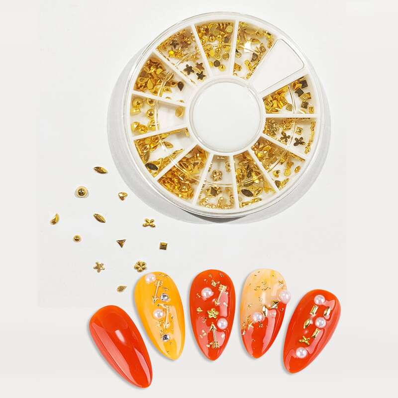 

1box Star Nail Art Decoration, Gold