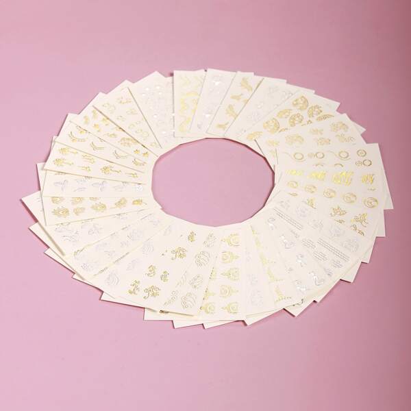 

29sheets Graphic Nail Art Sticker, Multicolor