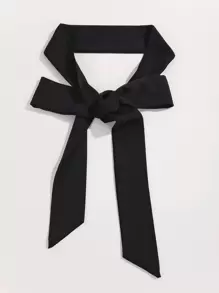 Elegant Solid Rope Belt For Daily Use Halloween Valentine's Day Valentines Summer, School Fall, Autumn, Halloween - Black - View 3