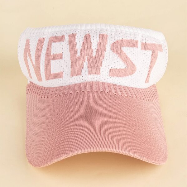 

Letter Graphic Visor Hat, Pink