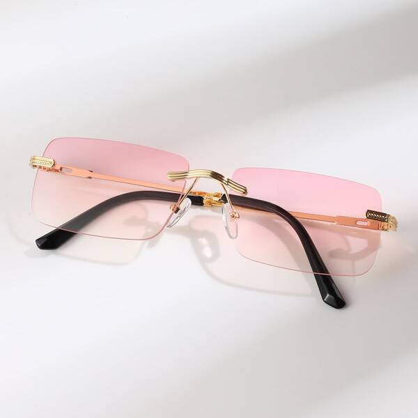 

Tinted Lens Rimless Sunglasses