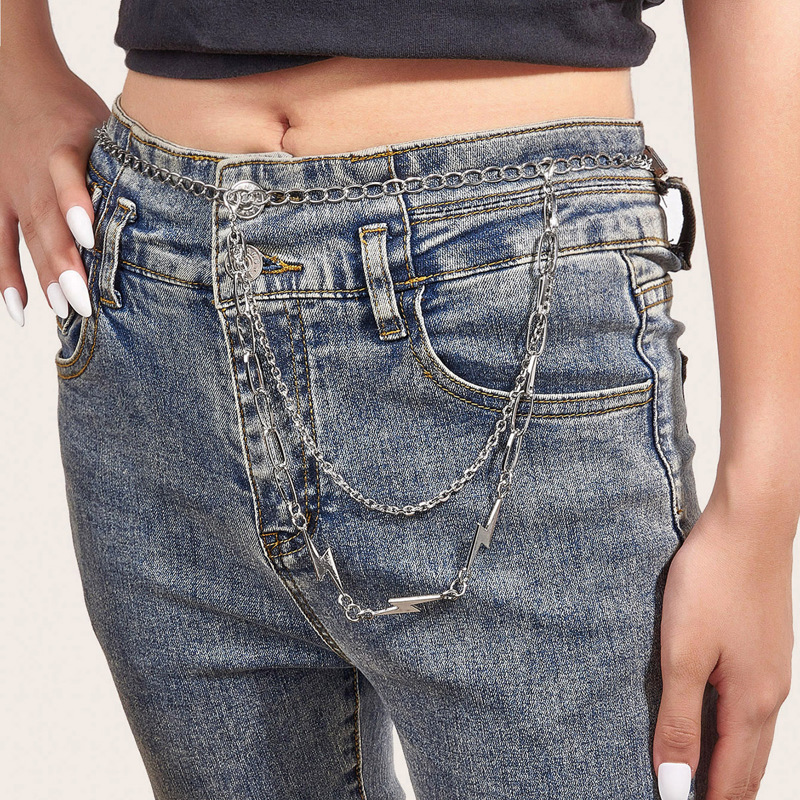 

Layered Pant Chain, Silver