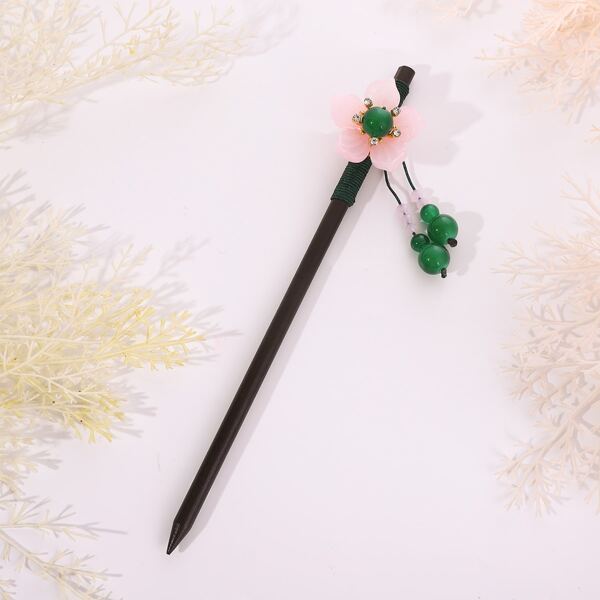 

Flower Decor Hair Pin, Multicolor