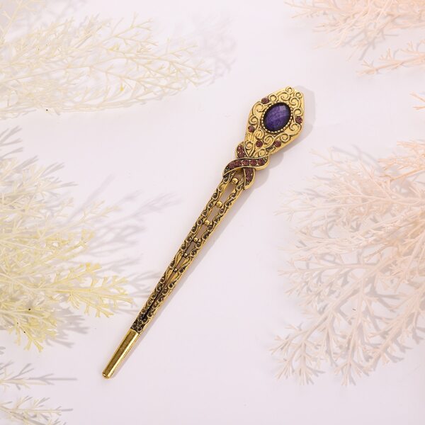 

Rhinestone Decor Hair Pin, Gold
