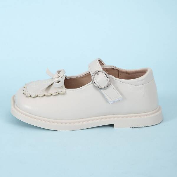 

Toddler Girls Square Toe Cut Out Design Mary Janes, Beige