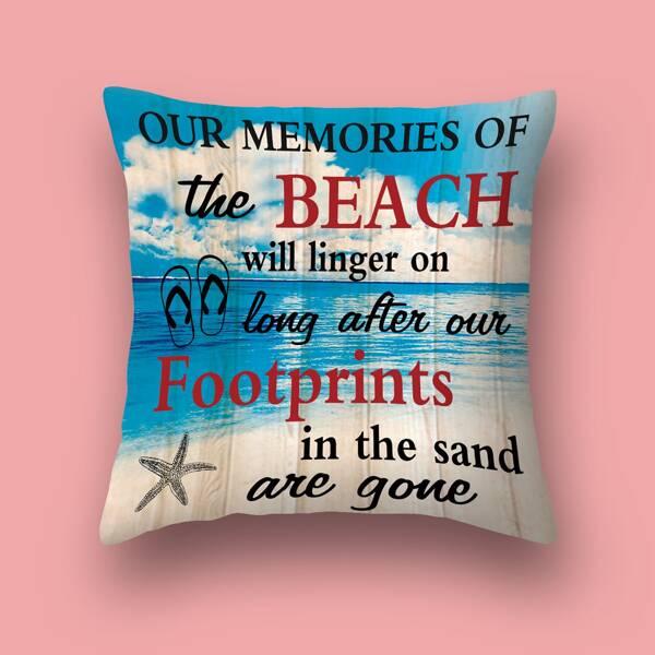 

Slogan Graphic Cushion Cover Without Filler, Multicolor