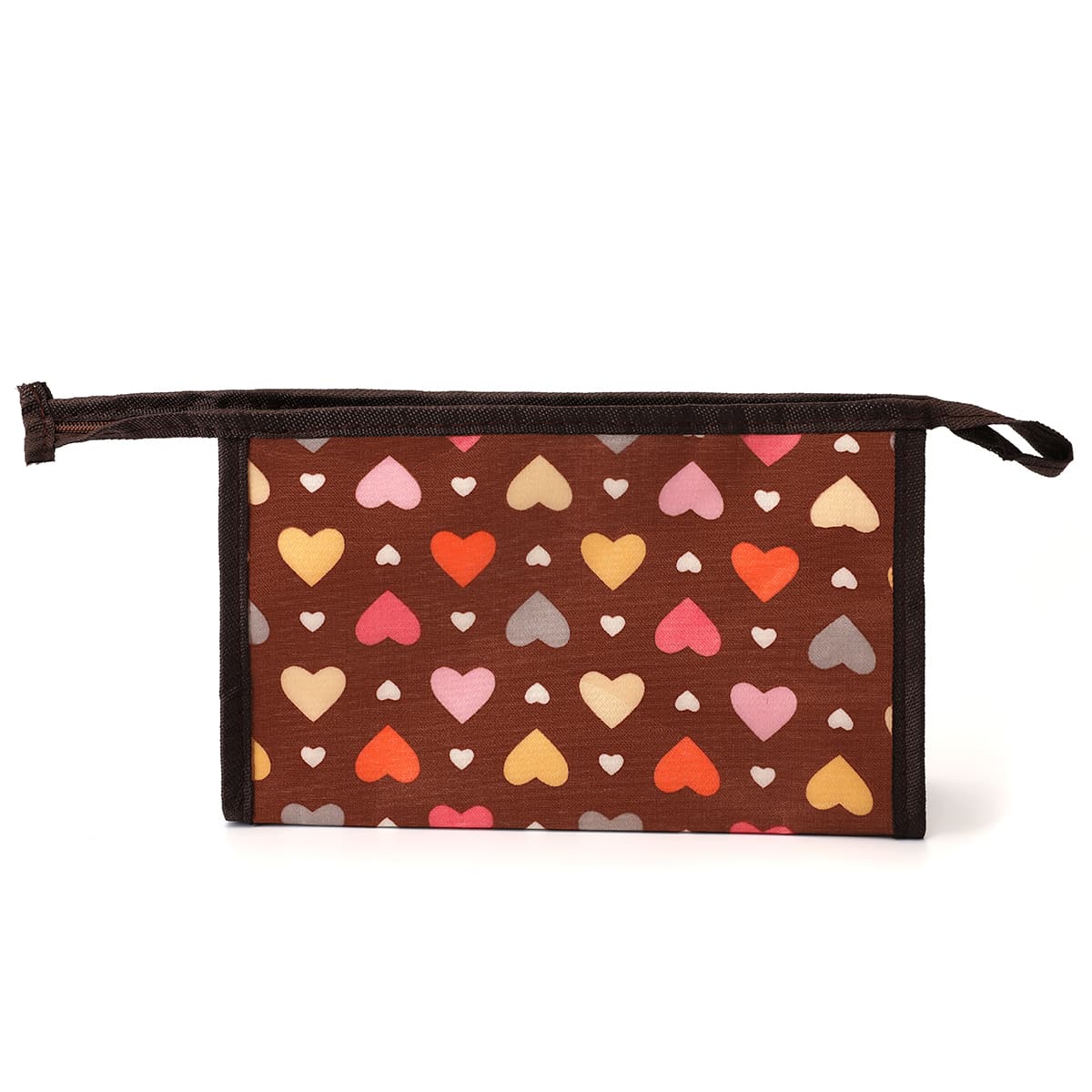 

Heart Pattern Zipper Makeup Bag, Multicolor