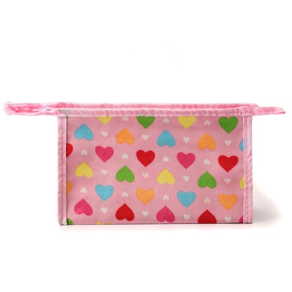 

Heart Pattern Zipper Makeup Bag, Multicolor