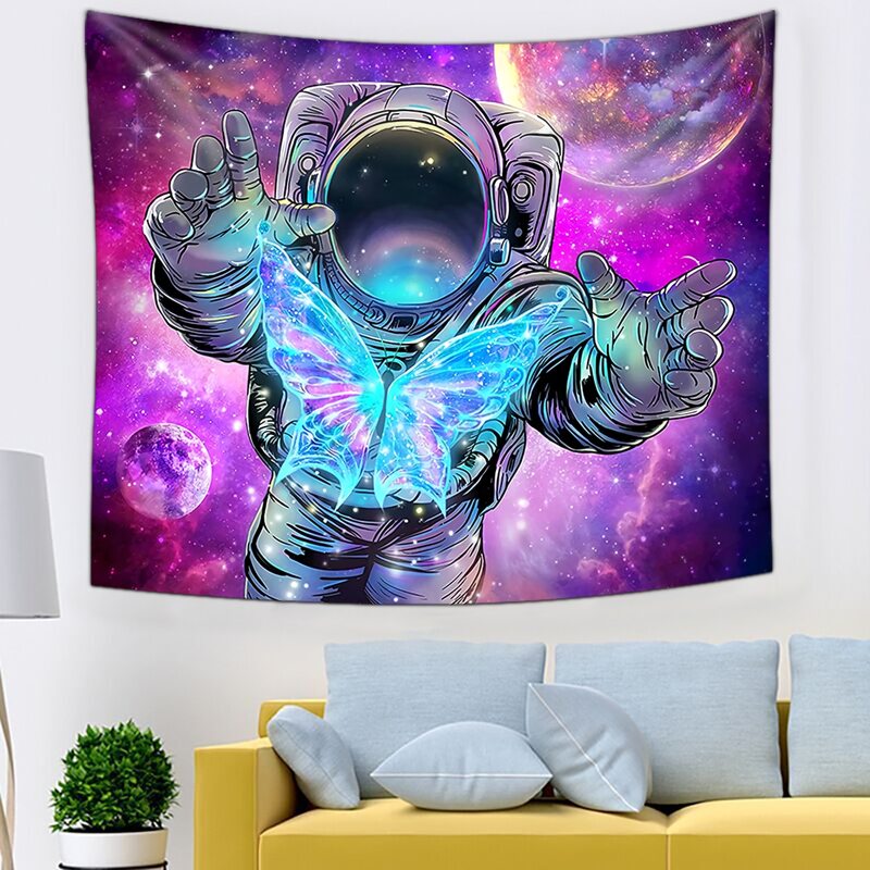 

Astronaut Print Tapestry, Multicolor