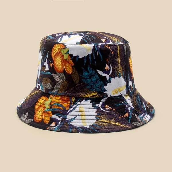 

Reversible Flower Print Bucket Hat, Multicolor
