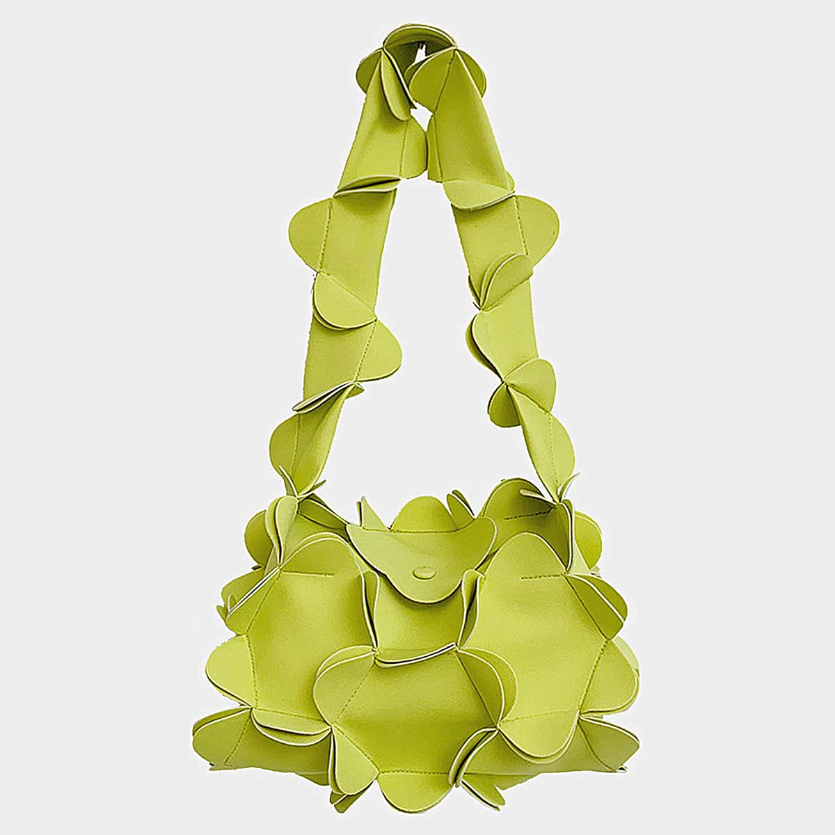 

Plain Charm Shoulder Bag, Green