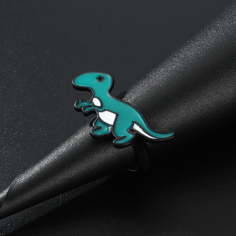 

1pc Dinosaur Ring, Green
