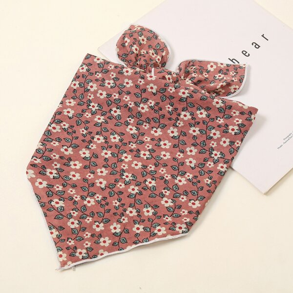 

Flower Print Bandana, Pink