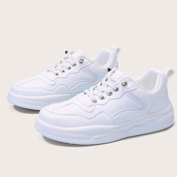

Minimalist Lace Up Front Skate Shoes, White