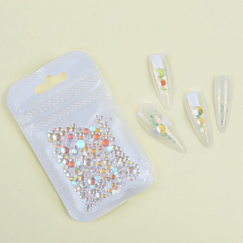 

1pack Rhinestone Nail Art Decoration, Mauve purple