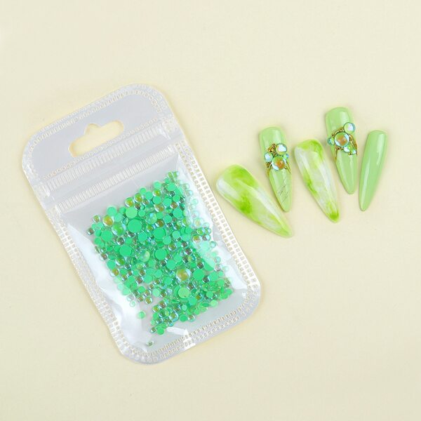 

300pcs Rhinestone Nail Art Decoration, Cadet blue