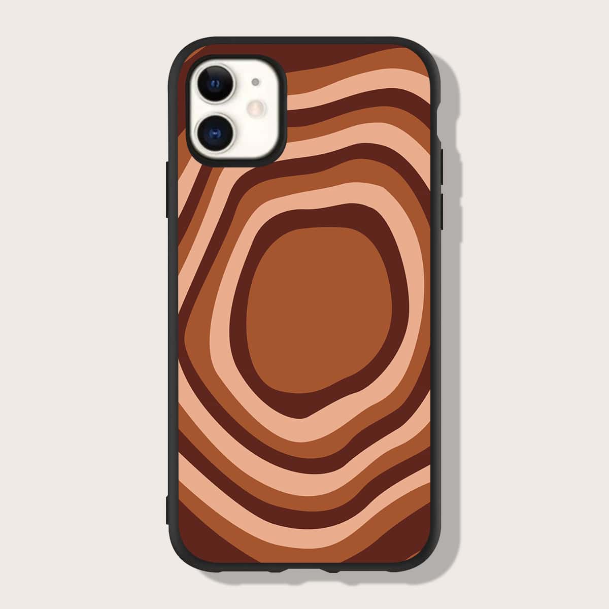 

Color Block Phone Case, Rust brown