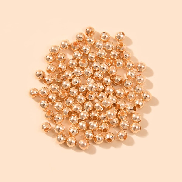 

50pcs Bead DIY Jewelry Accessory, Gold