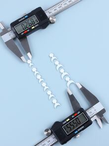 500pcs Flower Pattern Extension Fake Nail - Beige - View 4