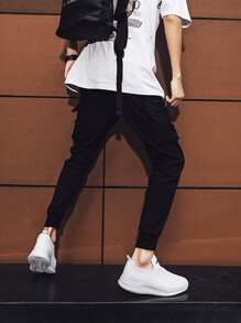 Men Mesh Slip On Sneakers - White - View 4