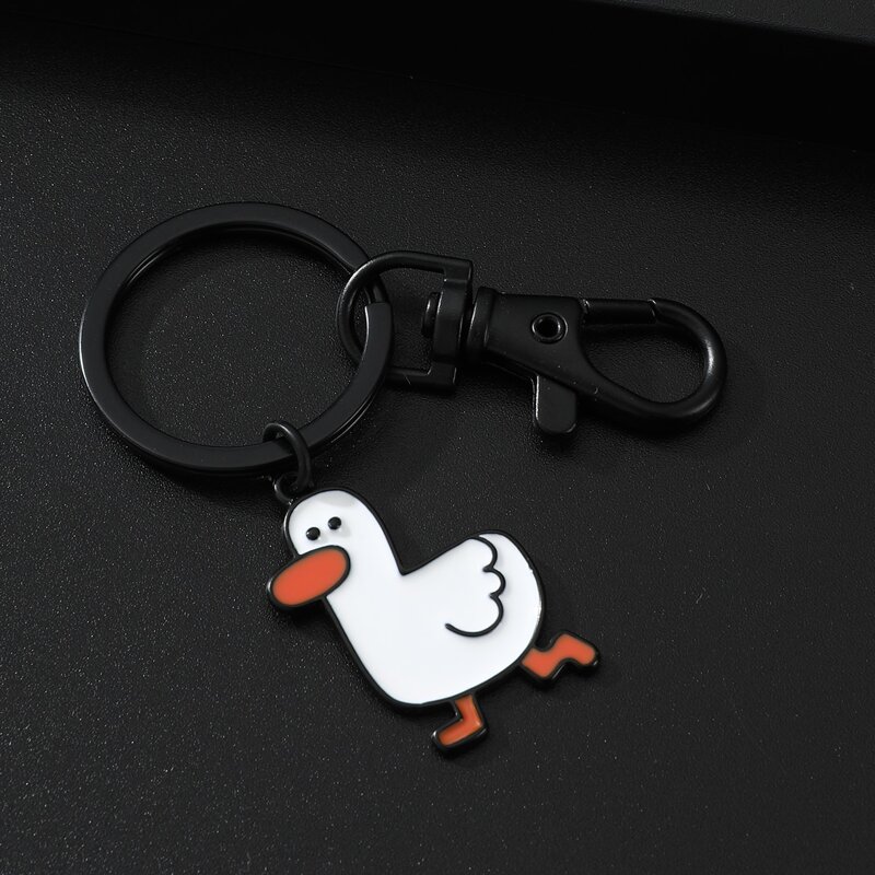 

Cartoon Duck Charm Keychain, Black