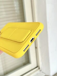 Phone Case With Magnetic Holder - Yellow - View 3