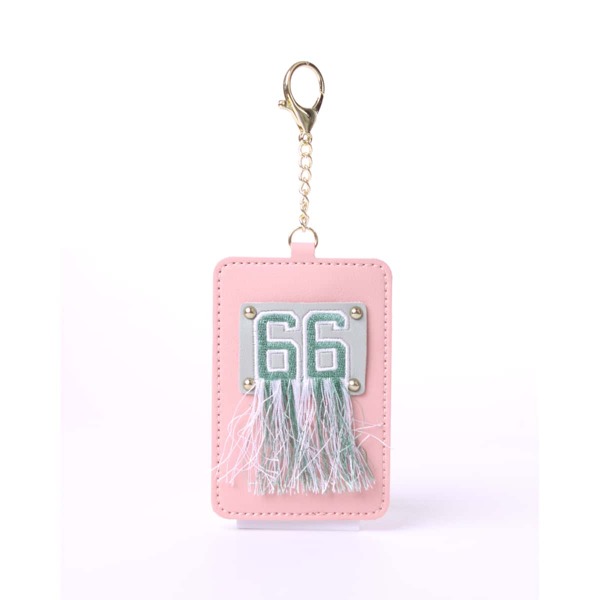 

Number & Tassel Decor Card Holder, Pink