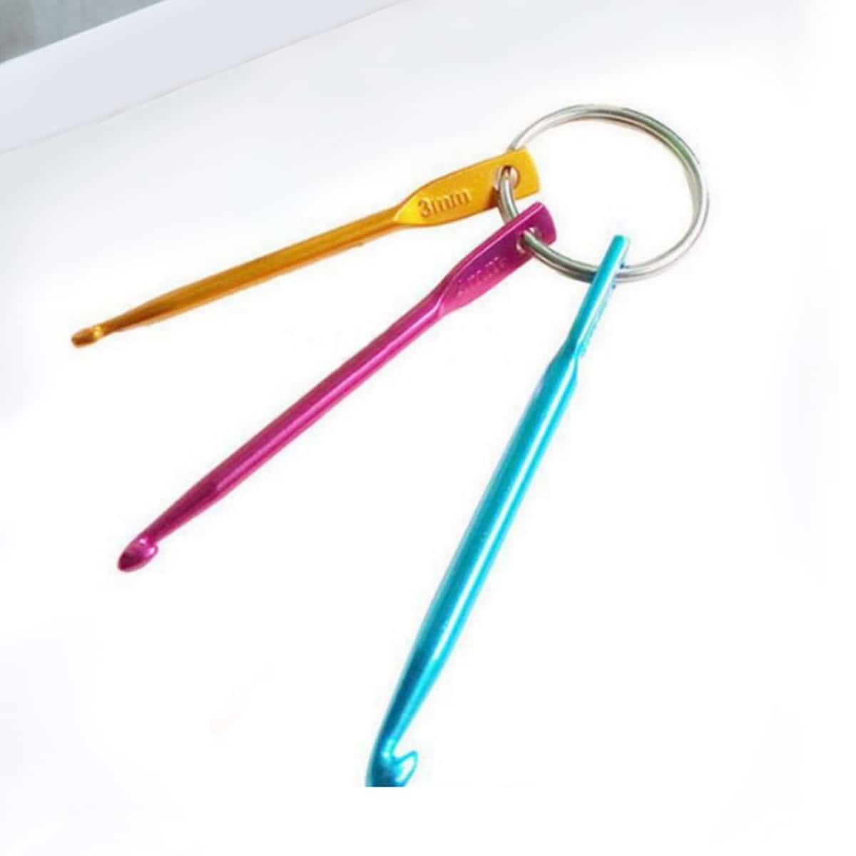 

3pcs DIY Crochet Hook Set, Multicolor
